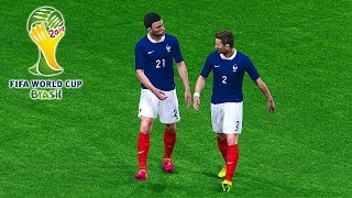 France vs Switzerland  2014 FIFA World Cup Brazil Simulation  Pro Evolution Soccer 2014 PES 2014 [upl. by Nawoj]