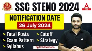 SSC Steno 2024 Vacancy  SSC Stenographer 2024 Notification Syllabus Exam Pattern Cut Off [upl. by Julietta]