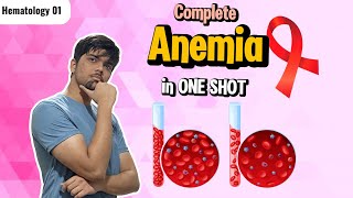 Complete Anemia in ONE SHOT  Hematology  RBC IndicesMBBSIOM [upl. by Atinej]