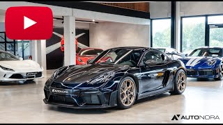 Porsche 718 Cayman GT4 RS with Weissach Package in PTS Moonlight Blue [upl. by Airotahs]