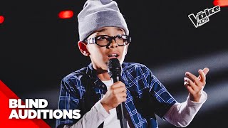 Luca il kid tapper con “M’ Manc” di Geolier  The Voice Kids 3 Blind Auditions [upl. by Moe]