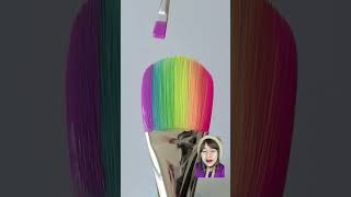 paint rainbow art paintbrush painting paintingrainbows [upl. by Hsetirp]