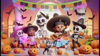 quotChumbala Cachumbala  Halloween Fun Dancing Skeletonsquot Nursery Kids Song with Lyrics [upl. by Ines]