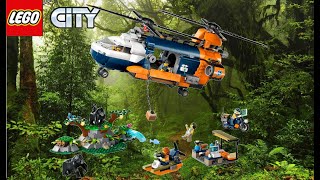 LEGO City 60437 Jungle Explorer Helicopter at Base Camp Review [upl. by Giarla594]