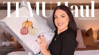 Huge Autumnal TEMU Haul 🍂  Autumn Home Decor  Part 2 [upl. by Adnohr993]