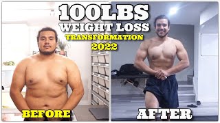 100 LBS Weight Loss Transformation My 1 Year Fitness Journey [upl. by Kathlin]