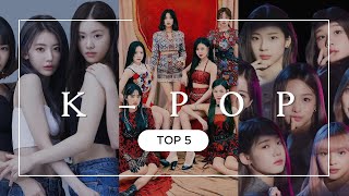 TOP 5 KPOP CANCIONES MAS ESCUCHADAS 2024 [upl. by Pincince69]