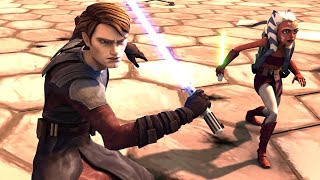 Anakin Trains Ahsoka on Christophsis 4K HDR  Star Wars The Clone Wars Extended 2008 Film Cut [upl. by Kcirttap]