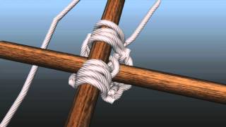 How to tie square lashing [upl. by Lulu]