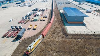 First JSQ freight train from NE Chinas Heilongjiang to Europe departs [upl. by Lothaire]