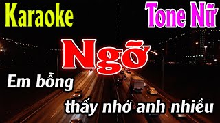 Ngỡ Karaoke Tone Nữ Karaoke Lâm Organ  Beat Mới [upl. by Leddy]