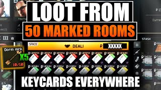 Selling Loot From 50 Dorms Marked Rooms Escape From Tarkov PVE [upl. by Graehl]