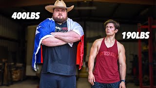 I Trained W Americas Strongest Man For 24 Hours [upl. by Vivl996]