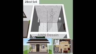 Rumah Minimalis 5x6 Meter [upl. by Jamill]