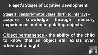 Piagets Stages of Cognitive Development1 [upl. by Ahsiea]