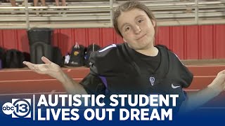 Fulshear HS student with autism lives out dream to be on football team [upl. by Enomed746]