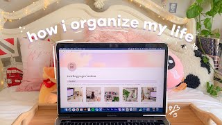 how i organize my life notion tour  free template [upl. by Marteena]