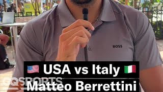 USA or Italy with Tennis Star Matteo Berrettini [upl. by Wes]