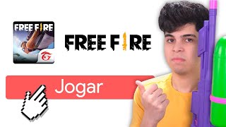 JOGUEI FREE FIRE POR UM VÍDEO INTEIRO PELA PRIMEIRA VEZ [upl. by Enitsenre]