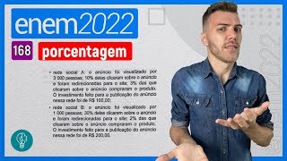 ENEM 2022  Q168  Uma equipe de marketing digital foi contratada para aumentar as PORCENTAGEM [upl. by Hamlani]