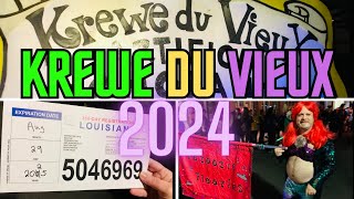 Krewe Du Vieux parade rolls through the French Quarter 2024 [upl. by Skipp]