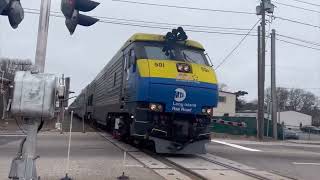 2024 Winter Railfanning Compilation  Railfanning by the Forge River Marina amp the Mastic RR Crossing [upl. by Alien198]