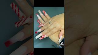 Uñas largas  líneas con relieve ombré nails [upl. by Akerdna]