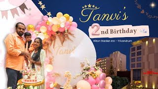 Celebrating Tanvis Second Birthday at Hilton Garden Inn Trivandrum [upl. by Coltun]