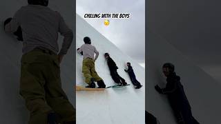 The pipe was closed for a private shoot 👍snowboarding snowboard skiing tips funny tricks [upl. by Eirovi154]