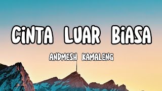 Andmesh  Cinta Luar Biasa Lirik Lagu [upl. by Eivets500]