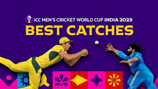 All the best catches from Cricket World Cup 2023 😱 [upl. by Rhiamon693]