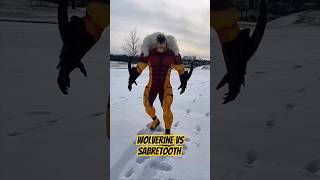 Crazy Wolverine vs Sabretooth Cosplay  wolverine cosplay marvel sabretooth [upl. by Ynnavoj413]