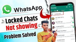 Whatsapp Chats Locked Option Not Showing  Whatsapp Chat Lock Option Kaise Laye [upl. by Amalie]