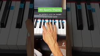 Wii Sports Theme easy piano tutorial [upl. by Einoj591]