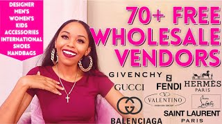 70 FREE WHOLESALE VENDOR LIST  LUXURY DESIGNER WHOLESALE VENDORS  WHOLESALE CLOTHING VENDORS [upl. by Archie65]