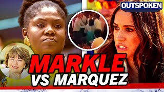 REVEALED Meghan Markle confronted by Colombian vice president Francia Márquez after hugging husband [upl. by Ellerad]