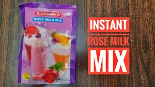 how to make rose milk at homekrishna rose milk mix  instant rose milk [upl. by Drofliw]