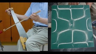 Musical Saws Chladni plates and a Homemade bow  HomeMade Science with Bruce Yeany [upl. by Roselane]