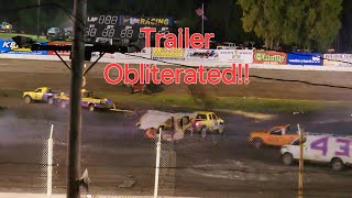 Slinger Slamfest 2 2024 Figure 8 Trailer Race So Much CARNAGE 💥💥 [upl. by Erminna]