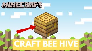 How to Craft Beehive in Minecraft 2024  Minecraft Tutorial [upl. by Airad]