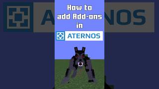 How to add ADDONS in Minecraft Bedrock Aternos Server minecraft shorts aternos [upl. by Orlene]