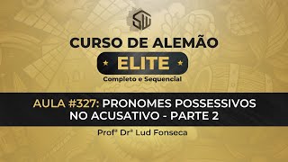 PRONOMES POSSESSIVOS NO ACUSATIVO EM ALEMÃO  PARTE 2 Curso Elite Aula 327 [upl. by Annazor840]