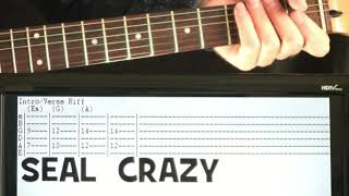 Seal Crazy Guitar Chords Lesson amp Tab Tutorial also covered by Mushroomhead [upl. by Akener]