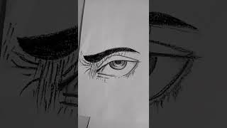 anime art drawing eyes easydrawing [upl. by Llehcal]