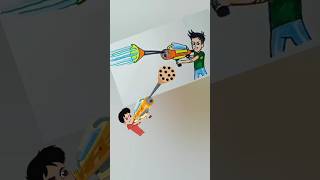 Chikoo aur Bunty cartoon drawing  Chiku Bunty easy drawing  Cute drawings cartoon shorts art [upl. by Ashely699]