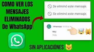 COMO RECUPERAR MENSAJES ELIMINADOS DE WHATSAPP SIN APLICACIÓNES 2024 [upl. by Hnib]