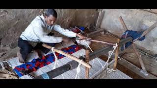 Rug weaving process by great Indian artisan dhurrie rugweaving rugwashing rug carpetweaving [upl. by Schmeltzer]