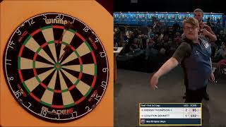 Kieran Thompson Vs Leighton Bennett Winmau World Masters 2022 Boys Final [upl. by Neret]