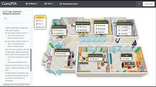 Network009 CompTIA Lab 237 Connect Network Devices [upl. by Hniht]