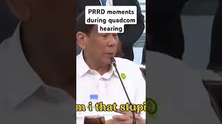 PRRD moments during Quadcom hearing formerpresidentrodyduterte formerpresident prrduterte prrd [upl. by Nnahgiel]